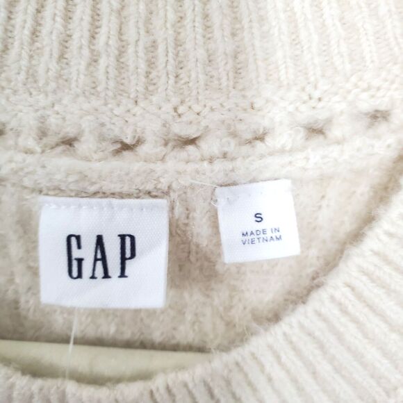 GAP Cashsoft Crew Ivory Sweater Women Small S Cream Comfort NWT MSRP $69.99 - Picture 5 of 9